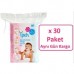 İpek Bebek Temizleme Pamuğu  60 lı X 30 Paket
